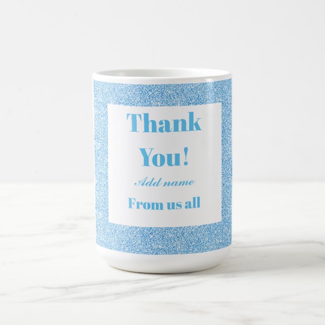 Caneca De Café Obrigado personalizado de todos nós. (Centro)