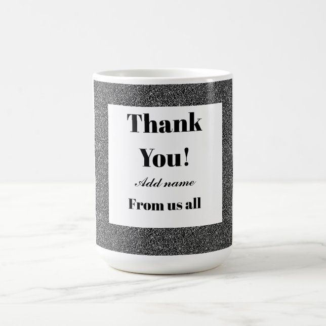 Caneca De Café Obrigado personalizado de todos nós. (Centro)