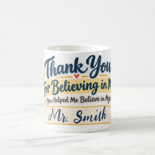 Caneca De Café Obrigado por Acreditar em Mim Agradecimento ao Pro