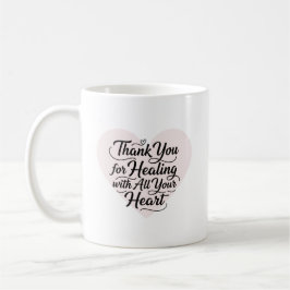 Caneca De Café Obrigado por Curar com Todo o Seu Coração Doutor