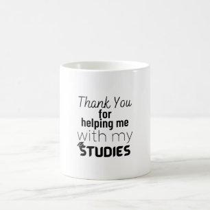 Caneca De Café Obrigado por me ajudar com meus estudos