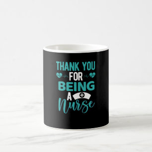 Caneca De Café Obrigado por ser enfermeira... agradecimento de en