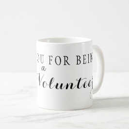 Caneca De Café Obrigado por ser excelente voluntário.