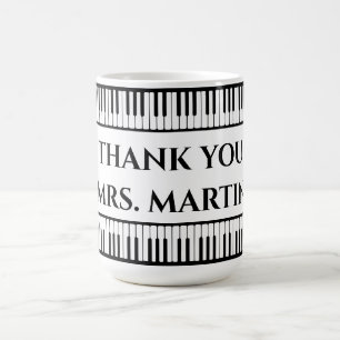 Caneca De Café Obrigado Professor De Música