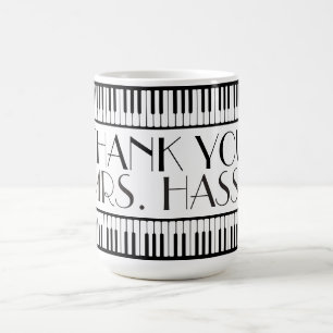 Caneca De Café Obrigado Professor De Música