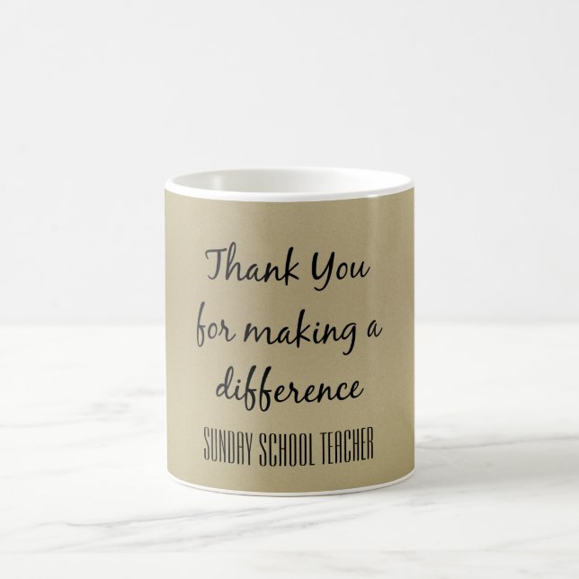 Caneca De Café Obrigado Professora Da Escola De Domingo (Centro)