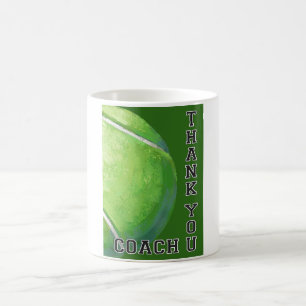 Caneca De Café Obrigado que da arte da bola de tênis você trein