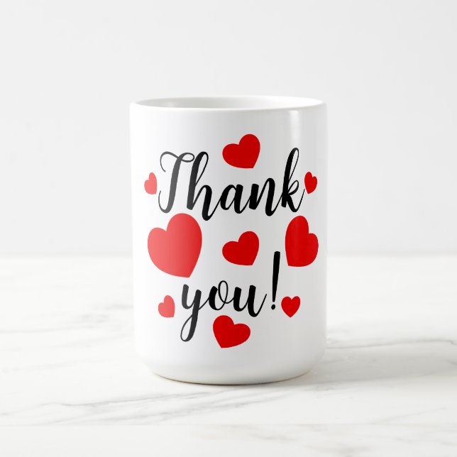 Caneca De Café Obrigado, Red Hearts (Centro)