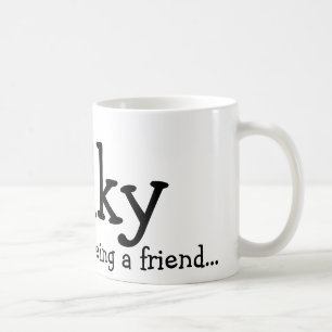 Caneca De Café Obrigado sendo um amigo…, Wilky