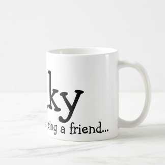 Caneca De Café Obrigado sendo um amigo…, Wilky