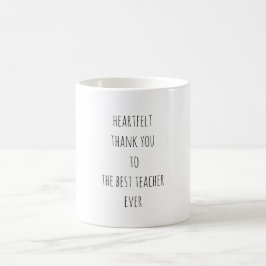 Caneca De Café Obrigado sentido você ao melhor professor nunca