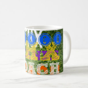 Caneca De Café Obrigado Treinador Texto Colorido Time Esportivo G