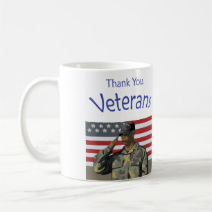 Caneca De Café Obrigado veteranos