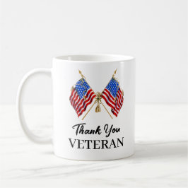 Caneca De Café Obrigado Veteranos Bandeira Americana Patriótica