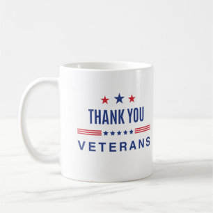 Caneca De Café Obrigado Veteranos Orgulhosos Soldados Militares d