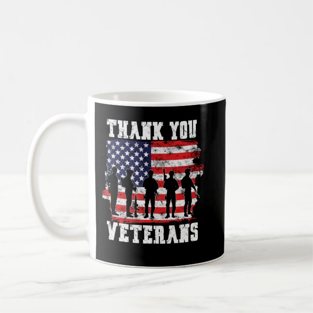 Caneca De Café Obrigado Veteranos por Veteranos (Esquerda)