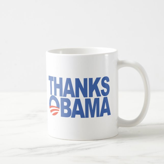 Caneca De Café Obrigados Obama (Direita)