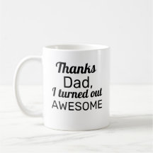 Obrigados Pai Eu me tornei incrível