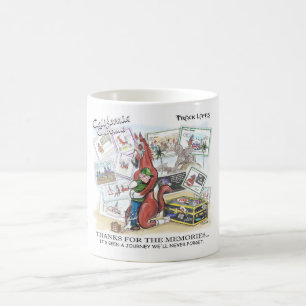 CANECA DE CAFÉ OBRIGADOS PARA AS MEMÓRIAS - CROMO DE CALIFÓRNIA