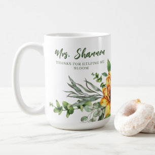 Caneca De Café Obrigados Para Me Ajudar A Bloom Sunflower Mug
