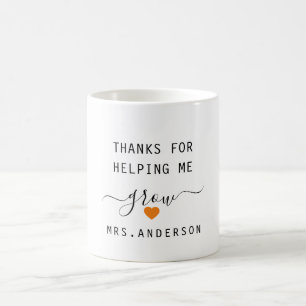 Caneca De Café obrigados para me ajudar a crescer