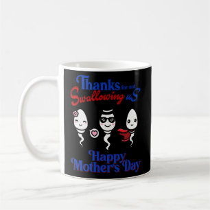 Caneca De Café Obrigados Por Não Nos Engolir Dia de as mães Feliz