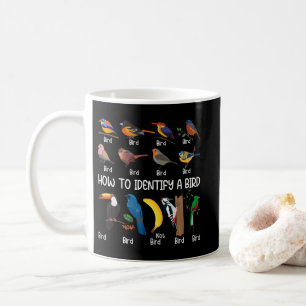 Caneca De Café Observador de Aves Como Identificar Um Pássaro Ú