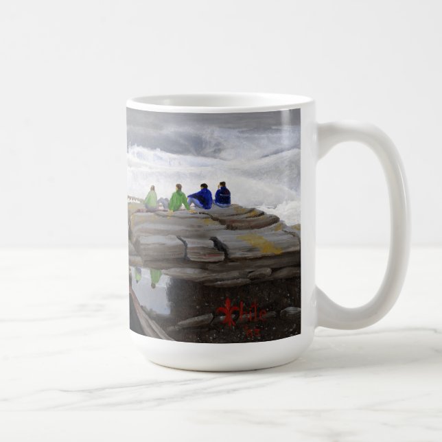 Caneca De Café Observadores de Ondas (Direita)