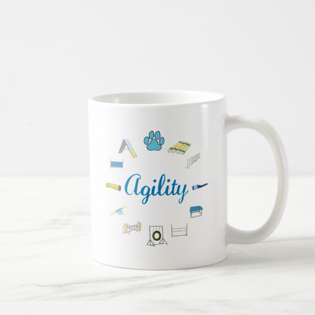 Caneca De Café Obstáculos da agilidade (Direita)