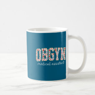 Caneca De Café Obstetra Médica Instantânea Floral Obstetra Médica