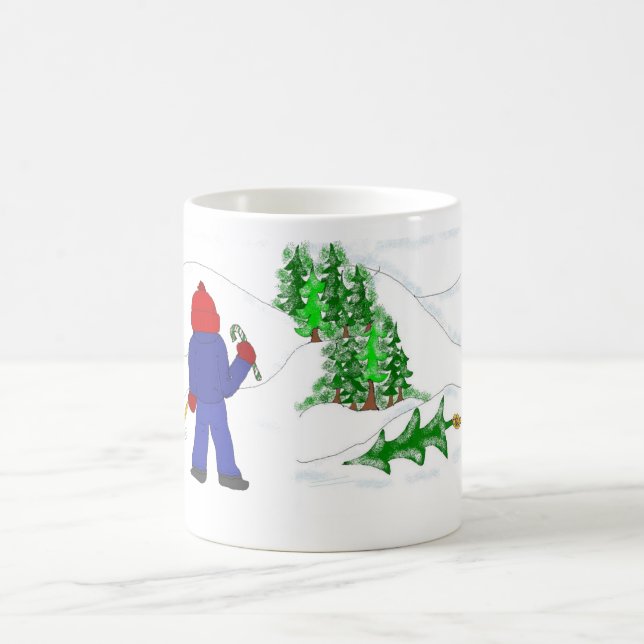 Caneca De Café Obtendo a árvore de Natal (Centro)