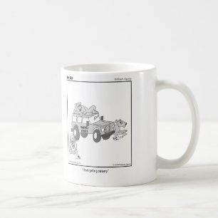 Caneca De Café Obtendo a entrega