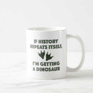 Caneca De Café Obtendo Um Dinossauro