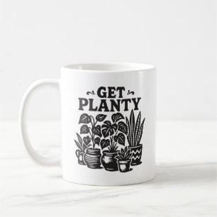 Caneca De Café Obtenha Planty Plantas Internas Planta Divertida A
