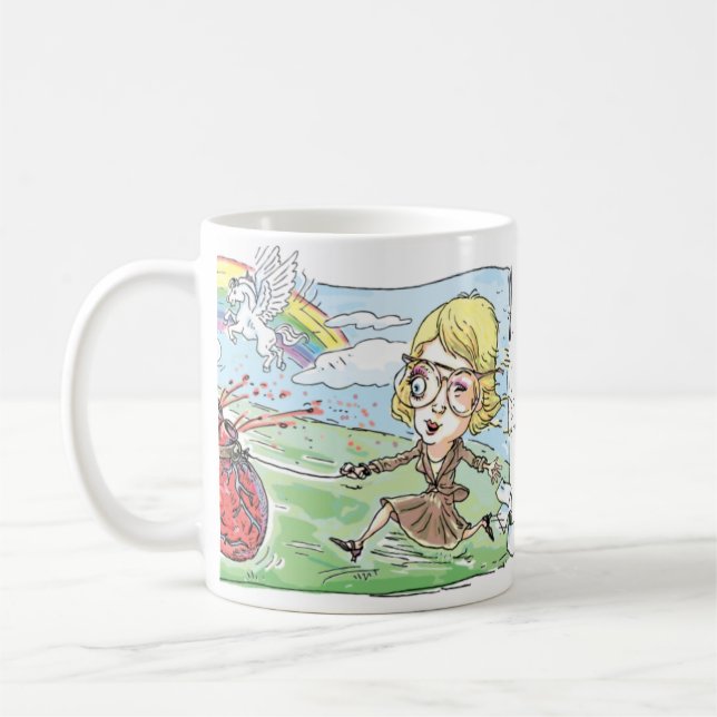 Caneca De Café Obteve meu trabalho ideal; -) (Esquerda)