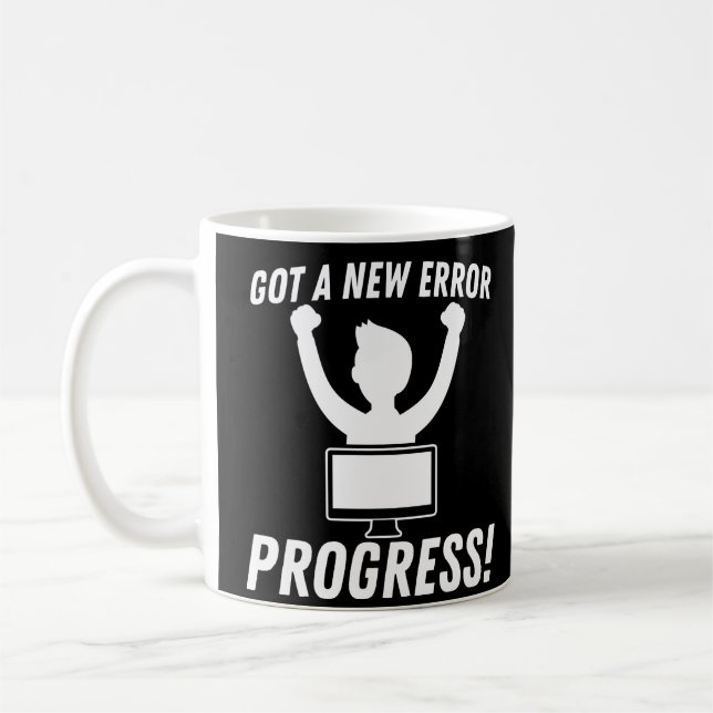 Caneca De Café Obteve Uma Nova Codificação Do Programa De Progres (Esquerda)