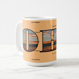 Caneca De Café OBX Texto do nascer do sol