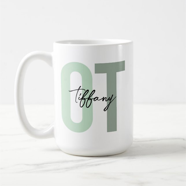 Caneca De Café Occupational Therapy Mug • Custom OT Coffee Mug •  (Esquerda)
