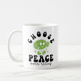 Caneca De Café OCD Awareness & Recovery Choose Peace Over Relief