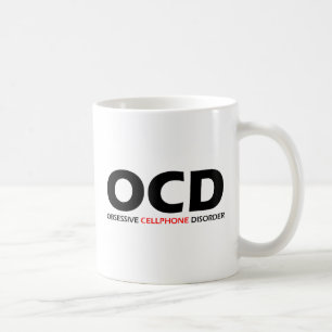 Caneca De Café OCD - Desordem obsessiva do telemóvel