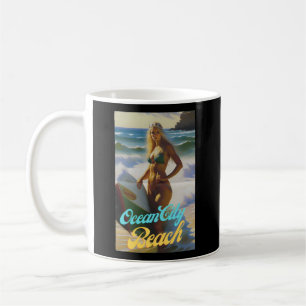 Caneca De Café Ocean City Beach Maryland Parasdisdise Belo
