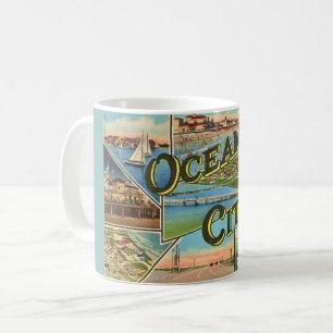 Caneca De Café Ocean City NJ Antiga