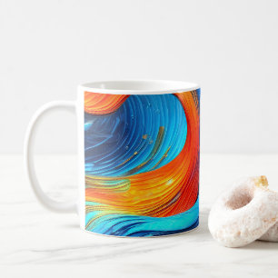 Caneca De Café Ocean Lava "Onda Astral"