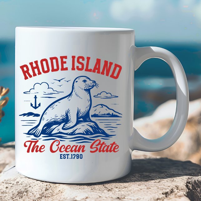 Caneca De Café Ocean State Pride – Rhode Island  (Criador carregado)