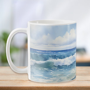 Caneca De Café Ocean Waves Beach House