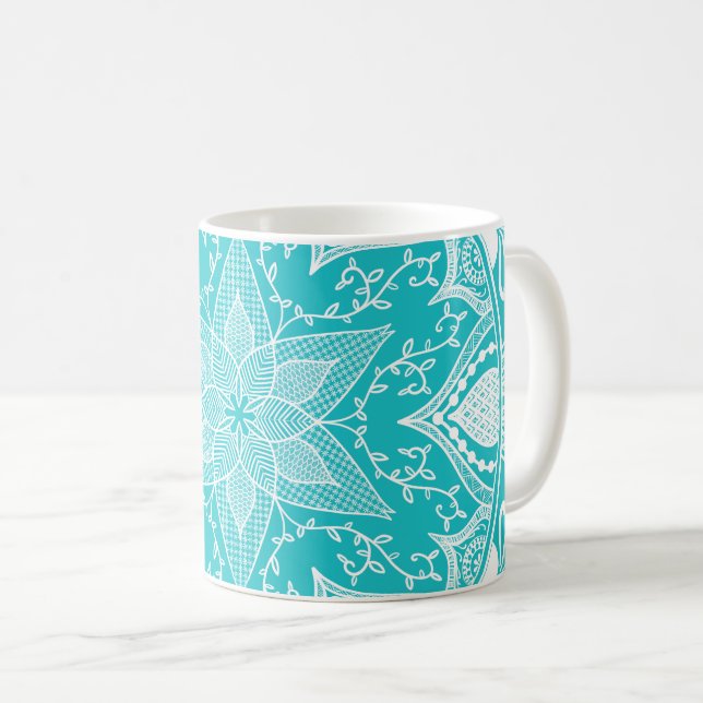 Caneca De Café Oceana Mandala (Frente Esquerda)