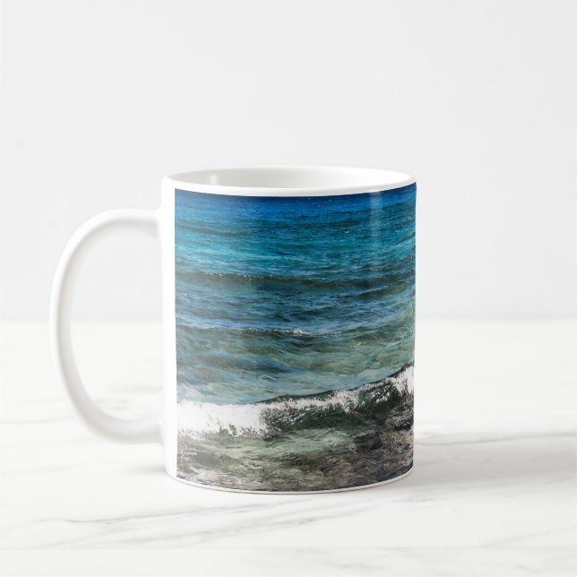 Caneca De Café Oceano Azuis  (Esquerda)