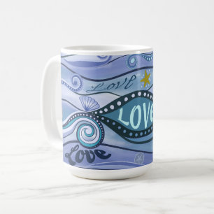 Caneca De Café Oceano de Amor Arte Contemporânea