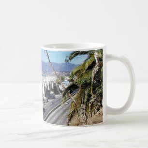 Caneca De Café Oceano de Santa Monica da praia