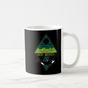 Caneca De Café Oceano Pacífico Noroeste de Orca, Árvore de Baleia